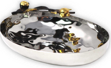 Load image into Gallery viewer, Oval Golden Pomegranate Bowl
