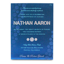 Load image into Gallery viewer, Sports Themed Bar Mitzvah Invitation