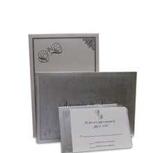 Load image into Gallery viewer, Silver Sophistication Wedding Invitation