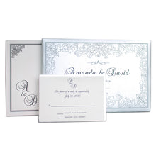 Load image into Gallery viewer, Silver Sophistication Wedding Invitation