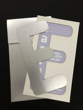 Load image into Gallery viewer, Custom Initial Letter Bar or Bat Mitzvah Invitation