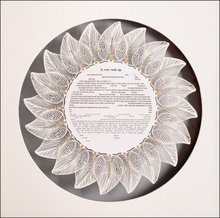 Load image into Gallery viewer, Sunburst Tiara Laser Cut Ketubah