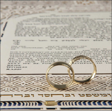 Load image into Gallery viewer, Blue Diamond Laser Cut Ketubah
