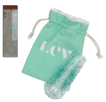 Load image into Gallery viewer, Modern Wedding Breaking Glass & Mezuzah Case Keepsake Kit - Light Gray with Aqua Blue by Project Lev