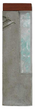 Load image into Gallery viewer, Modern Wedding Breaking Glass & Mezuzah Case Keepsake Kit - Light Gray with Aqua Blue by Project Lev
