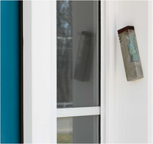 Load image into Gallery viewer, Modern Wedding Breaking Glass & Mezuzah Case Keepsake Kit - Light Gray with Aqua Blue by Project Lev