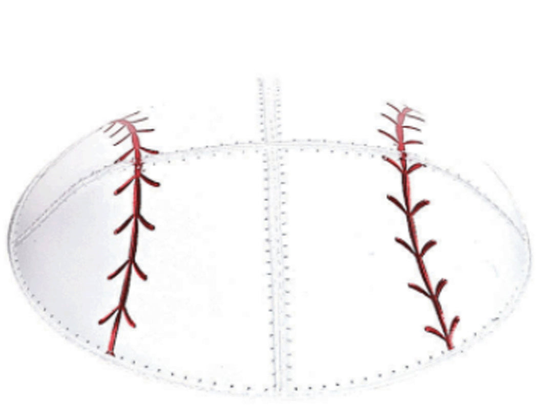 Baseball Sports Leather Kippah, Set of 12
