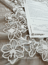 Load image into Gallery viewer, Orchid Blooms Laser Cut Ketubah
