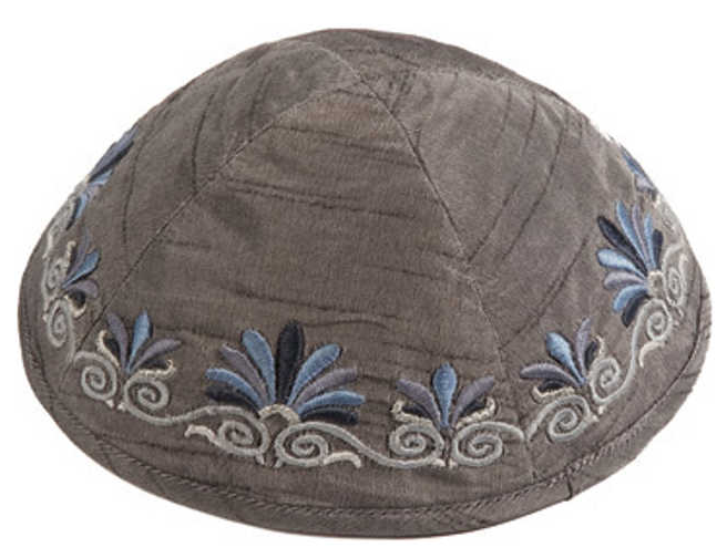 Embroidered Date Palm Kippah By Yair Emanuel in Different Colors
