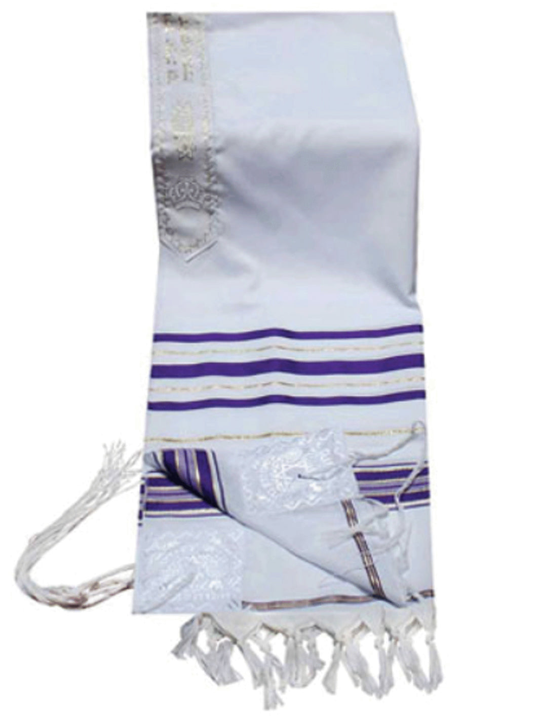 Purple and Gold Tallit, Prayer Shawl for Wedding, Bar or Bat Mitzvah, or Bris