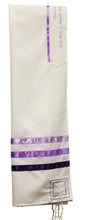 Load image into Gallery viewer, Shades of Purple Viscose Tallit Prayer Shawl with Kippa and Bag
